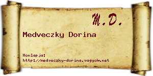 Medveczky Dorina névjegykártya